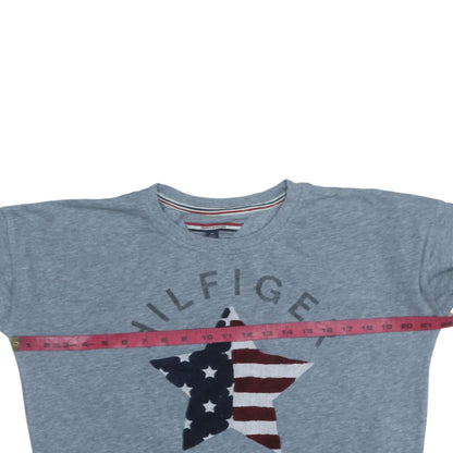 Womens UK Size M Tommy Hilfiger Blue Pullover Sweatshirt