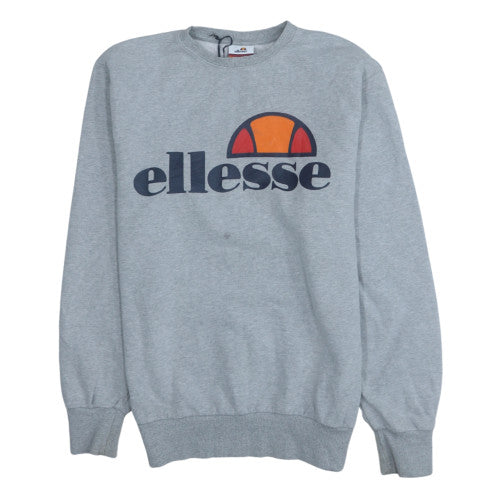 Womens UK Size 12 Ellesse Grey Pullover Sweatshirt