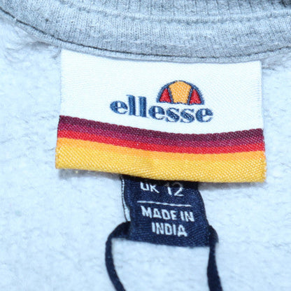 Womens UK Size 12 Ellesse Grey Pullover Sweatshirt