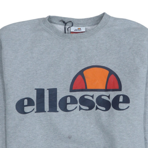 Womens UK Size 12 Ellesse Grey Pullover Sweatshirt