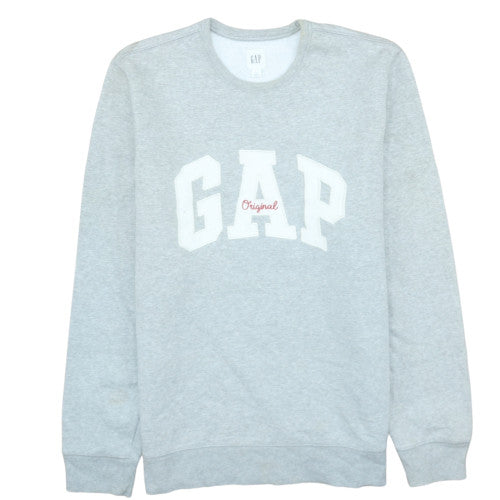 Womens UK Size L GAP Grey Pullover Sweatshirt