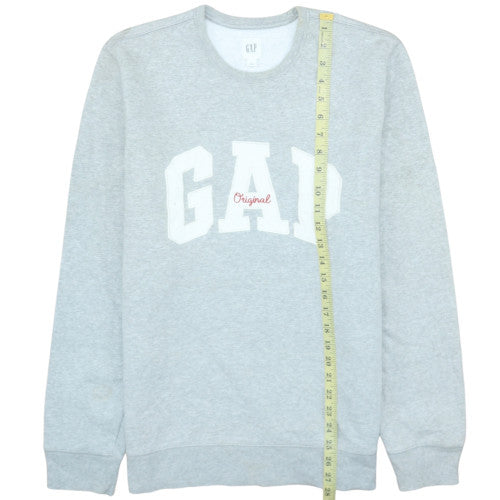Womens UK Size L GAP Grey Pullover Sweatshirt
