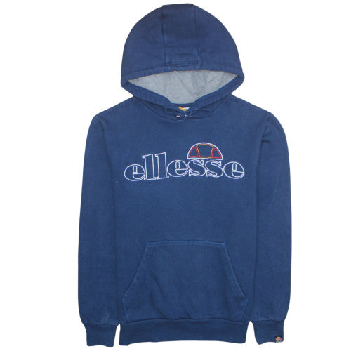 Mens UK Size L Ellesse Blue Pullover Hoodie