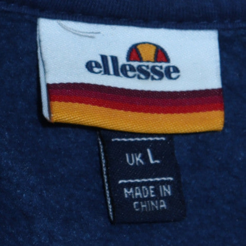 Mens UK Size L Ellesse Blue Pullover Hoodie