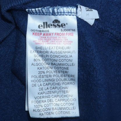 Mens UK Size L Ellesse Blue Pullover Hoodie