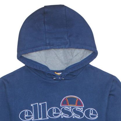 Mens UK Size L Ellesse Blue Pullover Hoodie
