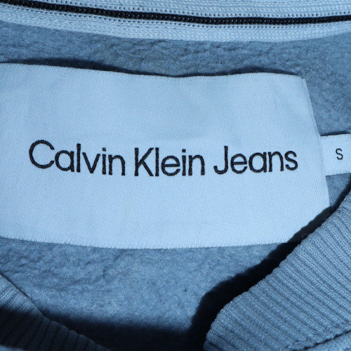 Mens UK Size S Calvin Klein Jeans Blue Pullover Sweatshirt