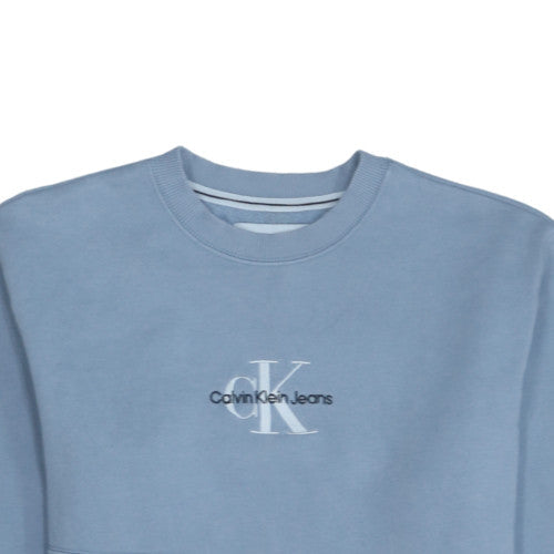 Mens UK Size S Calvin Klein Jeans Blue Pullover Sweatshirt