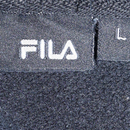 Mens UK Size L FILA Black Pullover Hoodie