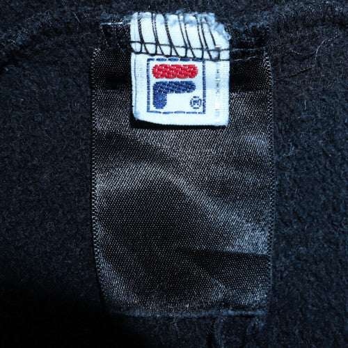 Mens UK Size L FILA Black Pullover Hoodie