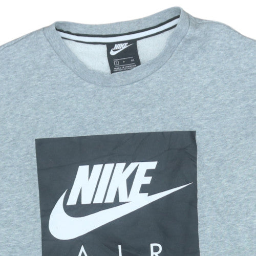 Mens UK Size S Nike Grey Pullover Sweatshirt