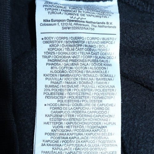 Mens UK Size XS Nike Black Pullover Hoodie
