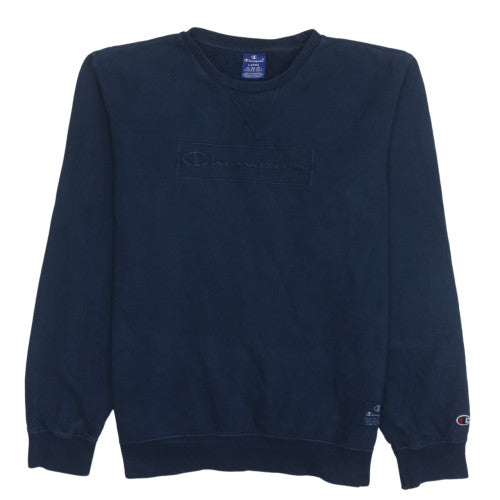 Mens UK Size L Champion Blue Pullover Sweatshirt