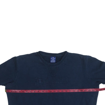 Mens UK Size L Champion Blue Pullover Sweatshirt