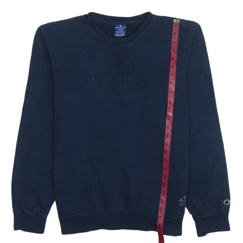 Mens UK Size L Champion Blue Pullover Sweatshirt