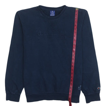 Mens UK Size L Champion Blue Pullover Sweatshirt