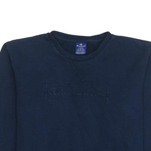 Mens UK Size L Champion Blue Pullover Sweatshirt