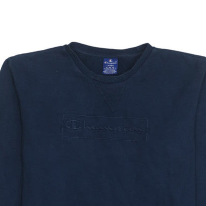 Mens UK Size L Champion Blue Pullover Sweatshirt