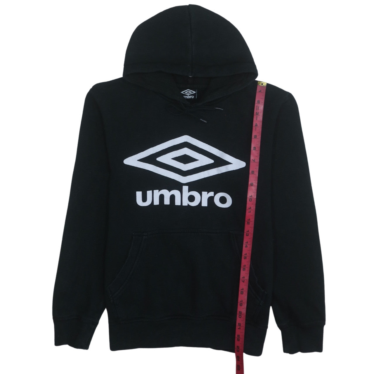 Mens UK Size S Umbro Black Pullover Hoodie