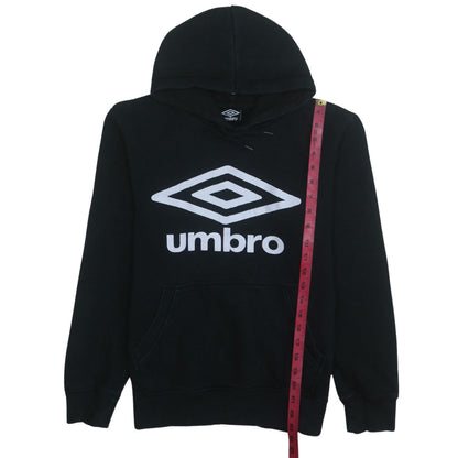 Mens UK Size S Umbro Black Pullover Hoodie