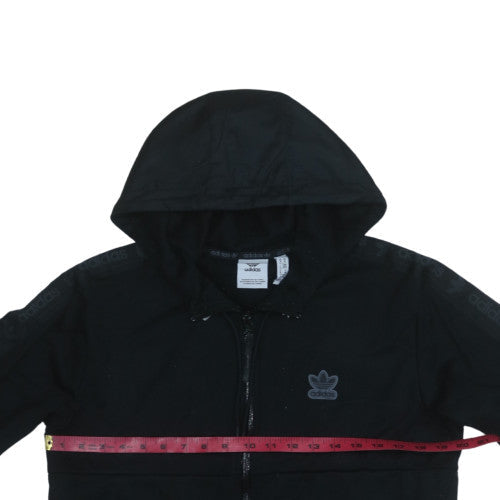 Mens UK Size M Adidas Black Full Zip Hoodie