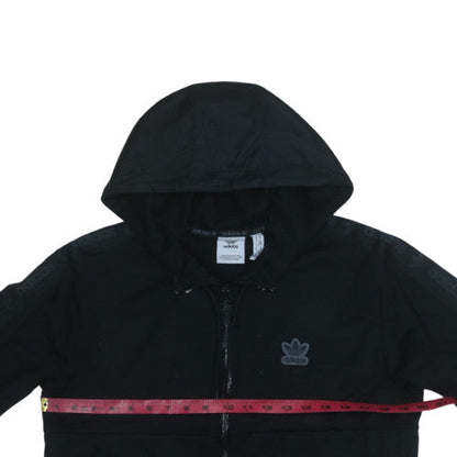 Mens UK Size M Adidas Black Full Zip Hoodie