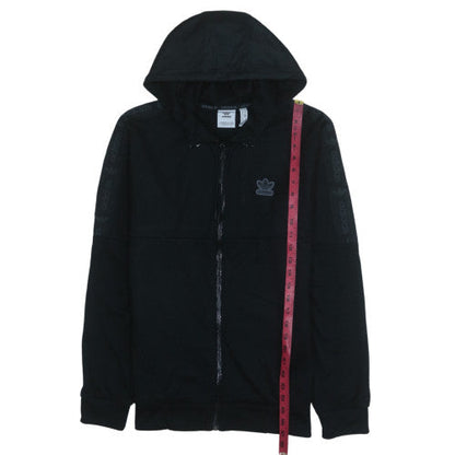 Mens UK Size M Adidas Black Full Zip Hoodie