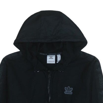 Mens UK Size M Adidas Black Full Zip Hoodie