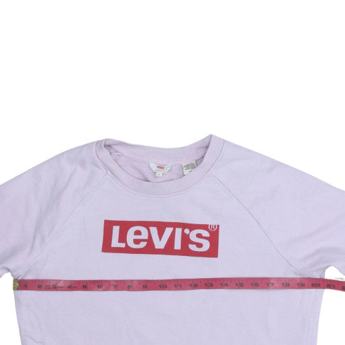 Womens UK Size S Levi's Pink Pullover Sweatshirt