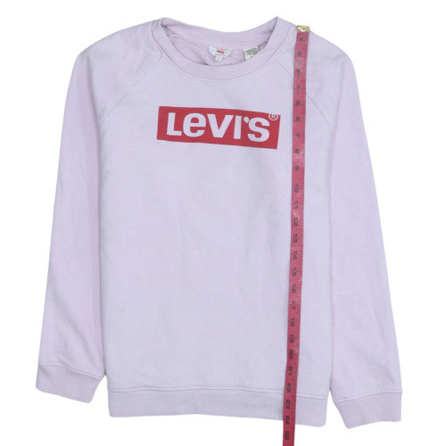 Womens UK Size S Levi's Pink Pullover Sweatshirt
