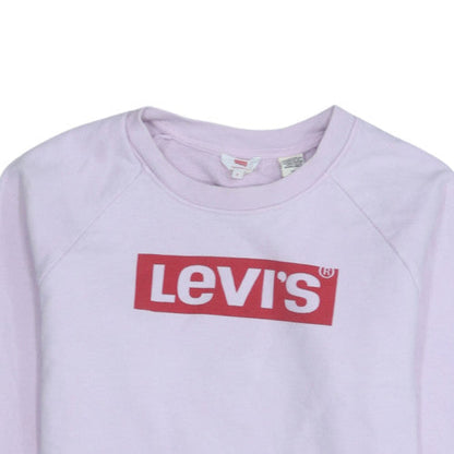 Womens UK Size S Levi's Pink Pullover Sweatshirt