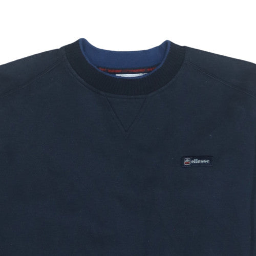 Mens UK Size M Ellesse Blue Pullover Sweatshirt