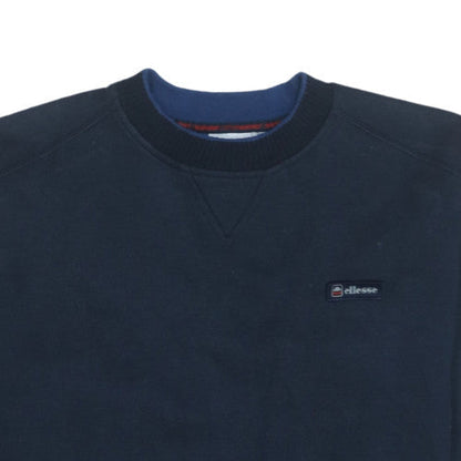 Mens UK Size M Ellesse Blue Pullover Sweatshirt