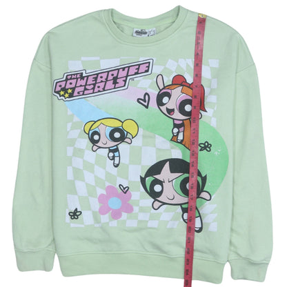 Womens UK Size S Primark Green Pullover Sweatshirt