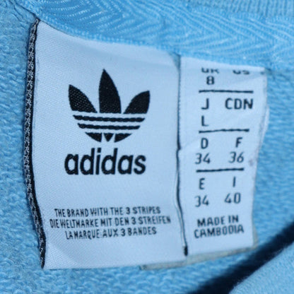 Womens UK Size 8 Adidas Blue Pullover Sweatshirt
