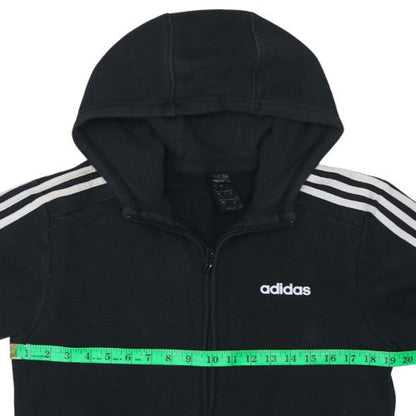 Mens UK Size S adidas Black Full Zip Hoodie