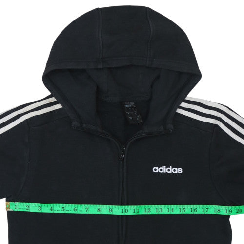 Mens UK Size S adidas Black Full Zip Hoodie