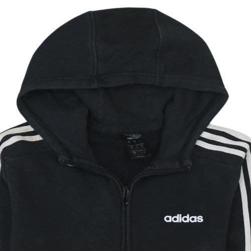 Mens UK Size S adidas Black Full Zip Hoodie