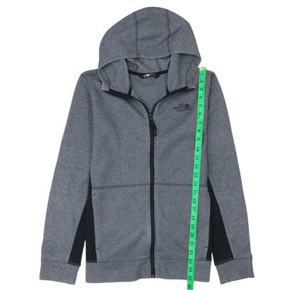 The North Face Boys Grey XL Full Zip Hoodie - Cotton Blend Outdoor Sweatshirt