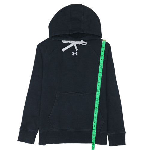 Womens UK Size S Under Armour Black Pullover Hoodie
