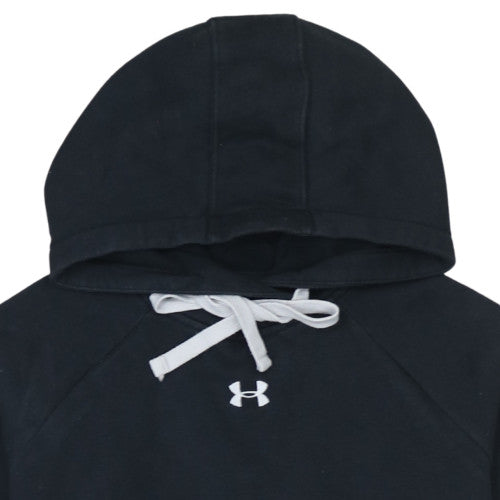 Womens UK Size S Under Armour Black Pullover Hoodie