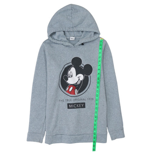 Womens UK Size 10/12 Disney Grey Pullover Hoodie