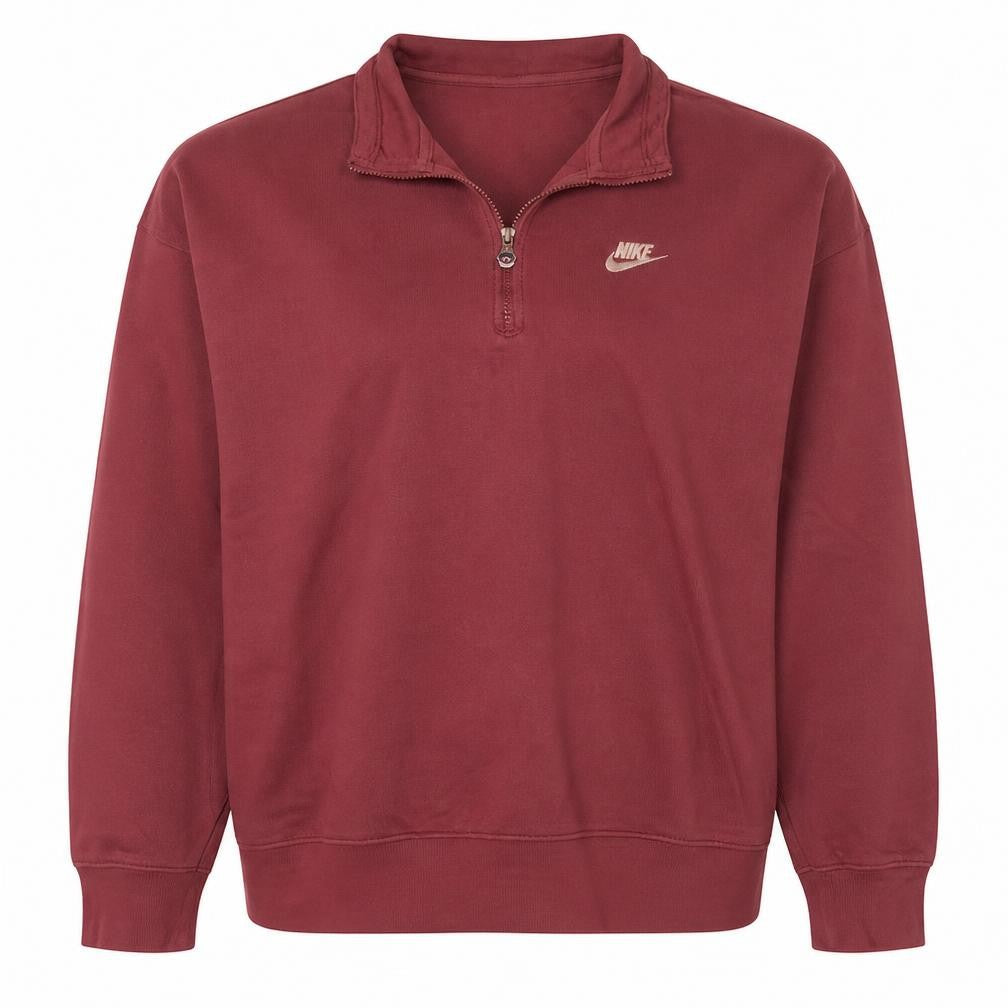 Womens UK Size L Nike Red Pullover Sweatshirt
