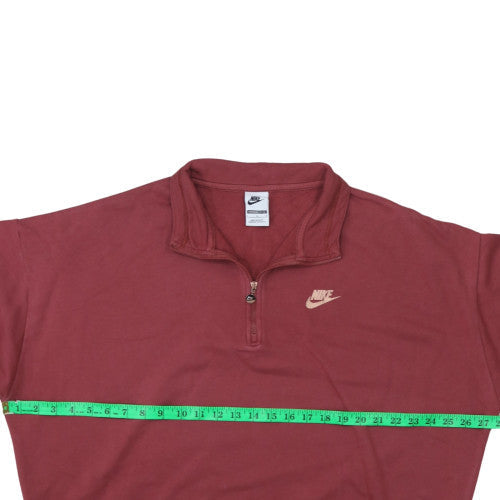 Womens UK Size L Nike Red Pullover Sweatshirt