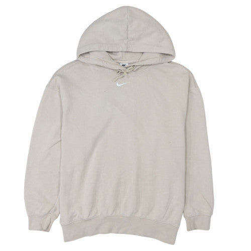 Womens UK Size M Nike Beige Pullover Hoodie