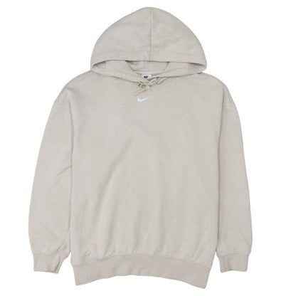 Womens UK Size M Nike Beige Pullover Hoodie