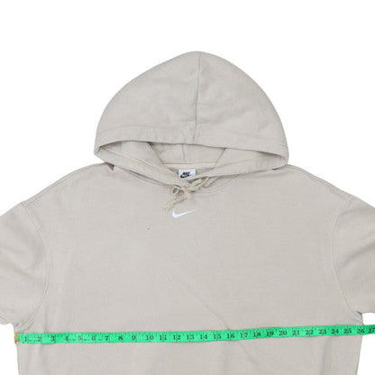 Womens UK Size M Nike Beige Pullover Hoodie