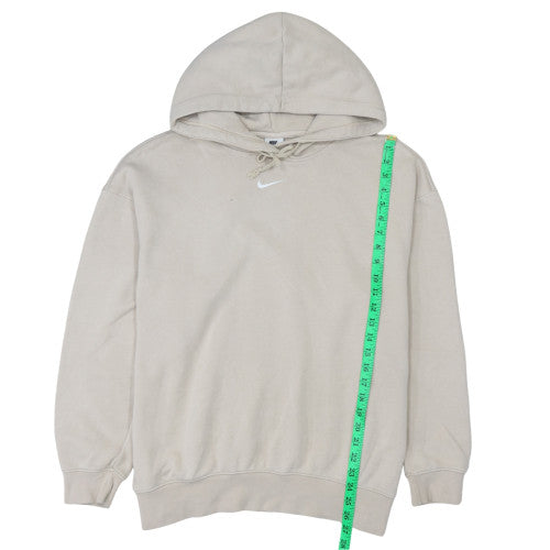 Womens UK Size M Nike Beige Pullover Hoodie