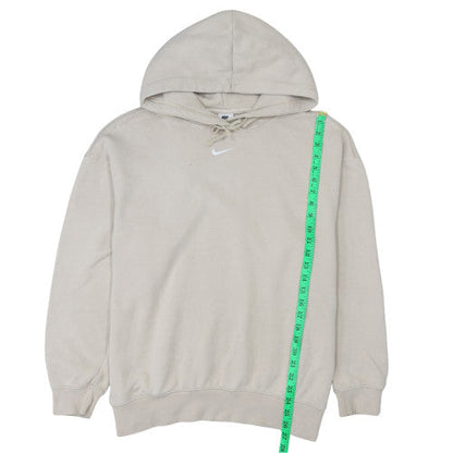 Womens UK Size M Nike Beige Pullover Hoodie