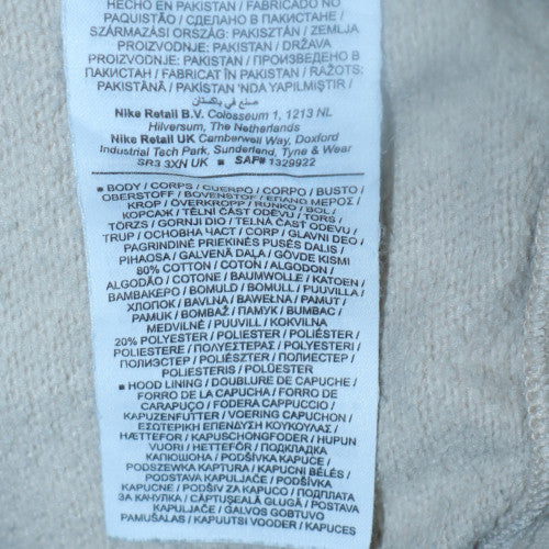 Womens UK Size M Nike Beige Pullover Hoodie